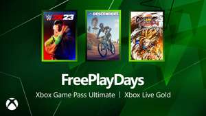 Free Play Days for Xbox Live Gold members – WWE 2K23, Descenders, and Dragon Ball FighterZ