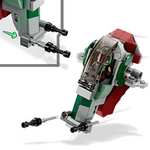 LEGO 75344 Star Wars Boba Fett's Starship Microfighter, Buildable Toy Vehicle with Adjustable Wings & Flick Shooters - £7 at Asda