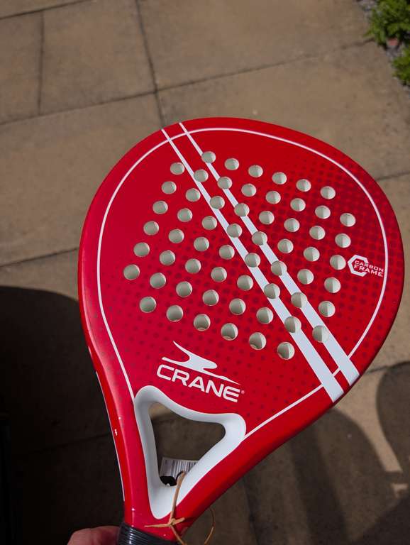 Aldi Racket Crane Carbon Frame Padel Racket Aldi - £22.99 at Aldi | hotukdeals