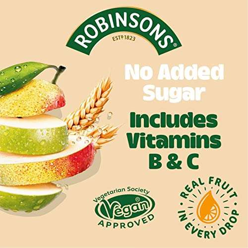 3 x Robinsons Fruit and Barley Apple/Pear Juice 1 Litre £3 @ Amazon