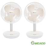 MeacoFan 260c Twin Pack Portable Fan / Air Circulator ( USB C / Cordless / Integrated Lamp / Upto 14 hours battery life )