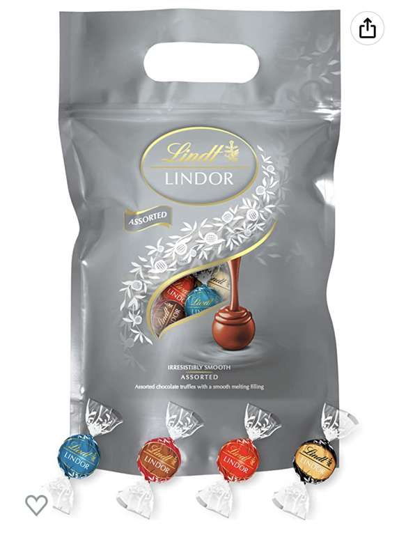Lindt Lindor Chocolate Silver Truffles Bag - Approx 80 balls, 1 kg - £18.75 @ Amazon