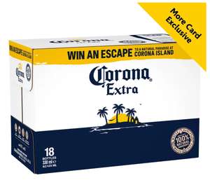 18x330ml Corona Extra Premium Lager Beer Bottles with More Card