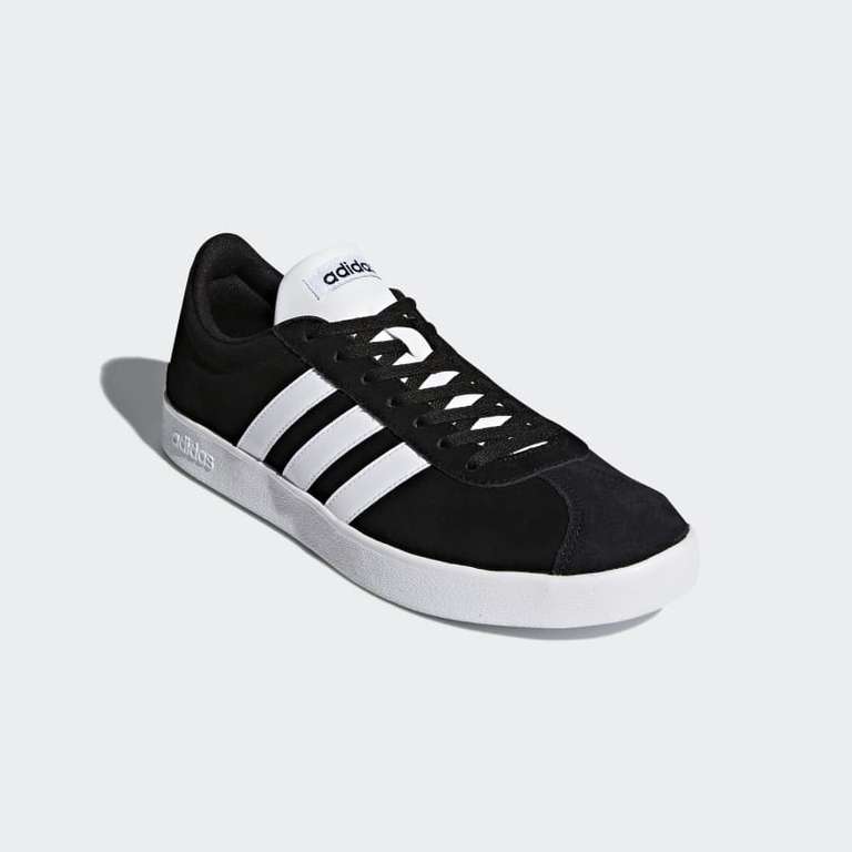 Men's adidas VL Court 2.0 Black/White Trainers at Studio - Only £27 ...