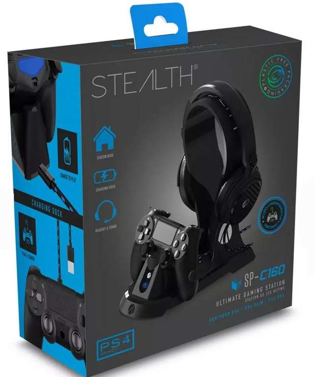 STEALTH PS4 Gaming Headset, Charging Dock & Storage Stand £7.99 With Free Collection (Very Limited Stock) @ Argos