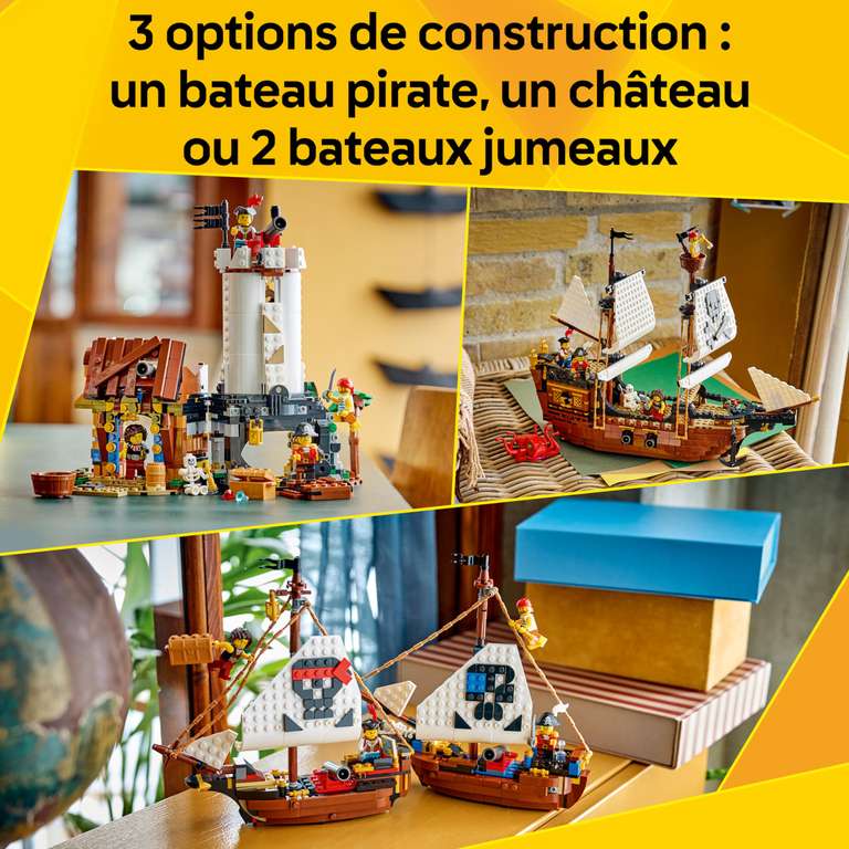 LEGO Creator 3-in-1 Iconic Pirate Ship 31387 for £51.88 at Amazon ...