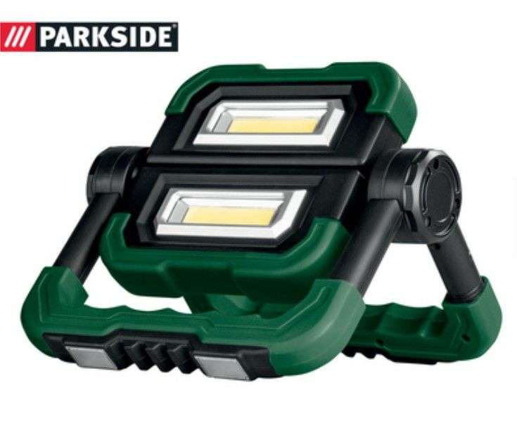 Parkside (Magnetic Foldable) COB LED Work Light 5AH Battery/1700mAh Power Bank - 3 Yr Warranty - £19.99 @ Lidl - In Store From Sunday 5/3/23