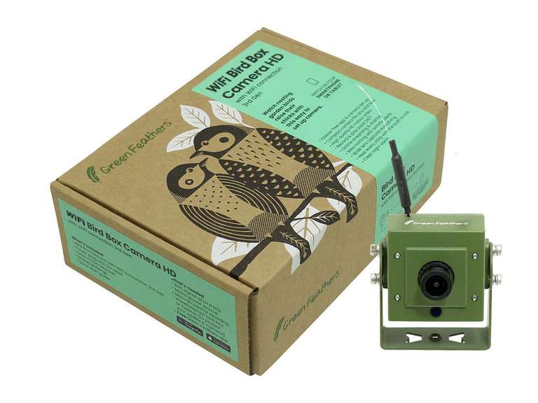Green Feathers bird box cameras 25% off (+ possible 10% for new customers) - e.g. 3rd Gen WiFi camera £111.75 @ Green Feathers