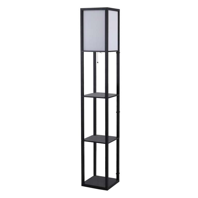 Shelf Floor Lamp with 4-tier Open Shelves - £34.84 with code - Free Delivery @ Aosom