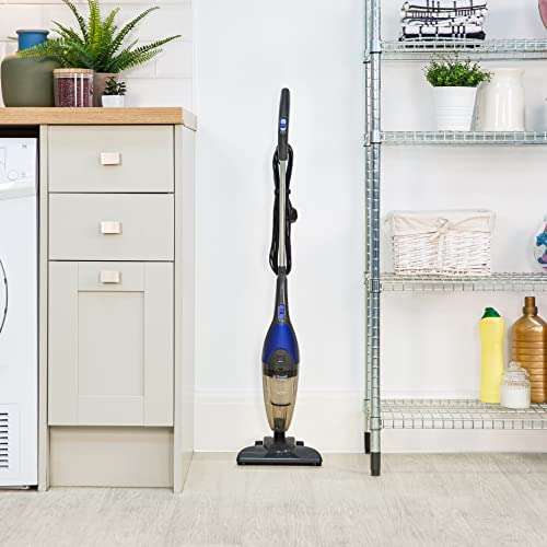 Russell Hobbs RHSV1001 Corded Upright Stick Vacuum Bagless 2 in 1 White and Blue 600W 0.5 L Dust Capacity