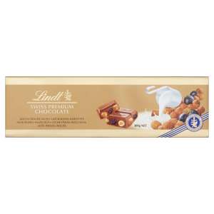 Lindt Swiss Milk Chocolate Hazelnut and Raisin Gold Bar 300g (Select Locations) @ Amazon Fresh