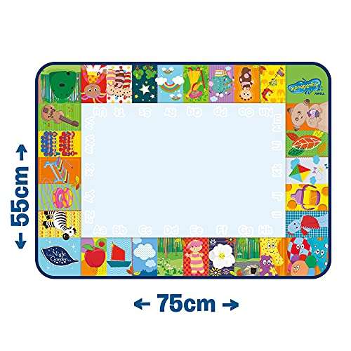Aquadoodle E73269 Night Garden Doodle, Official Tomy No Mess Colouring & Drawing Game, Water Play Mat, Magic Pen