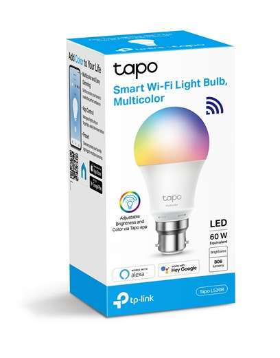 TP-Link Tapo L530B WiFi Colour-Changeable Smart Bulb £4.49 (+£2.95 P&P) @ Box