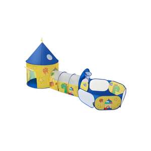 SONGMICS 3-in-1 Kids Indoor or Outdoor Play Tent, Tunnel, and Ball Pit in Yellow and Blue for £25.99 delivered using code @ Songmics