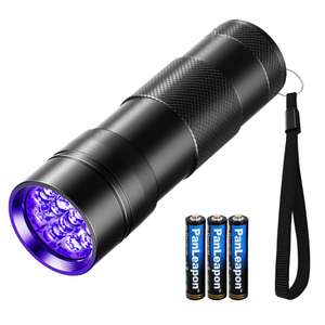 Fulighture 1x UV Torch, 12LED, Stain Detector, Batteries Included (2pk W/Voucher £4.49) - W/Voucher Sold By Fulighture LED FBA