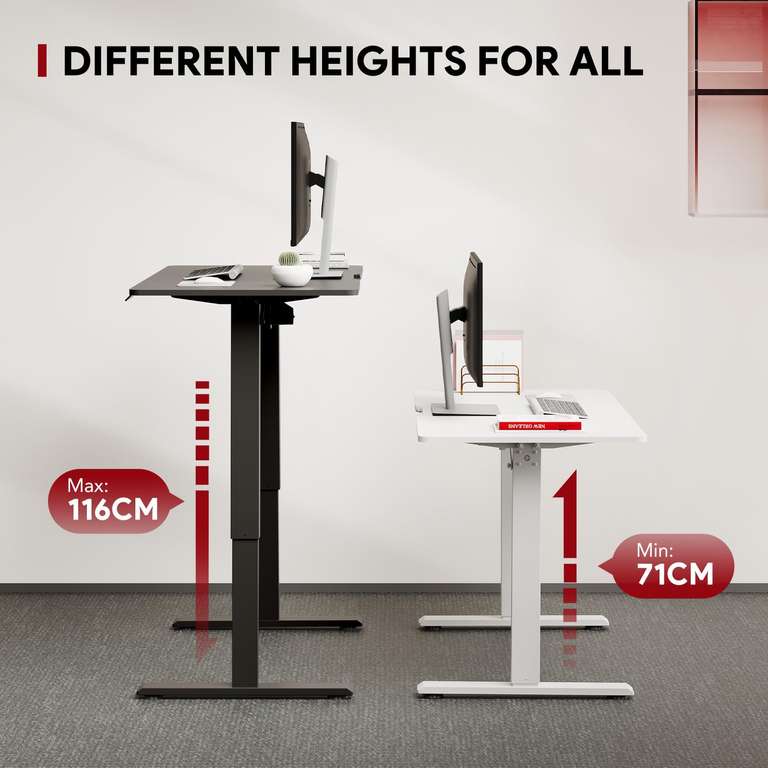Sanodesk QS+ 110*60 Electric Standing Desk Height Adjustable - Sold & Fulfilled by Ergonomic