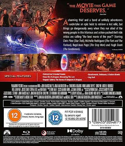 Dungeons & Dragons: Honour Among Thieves Blu Ray
