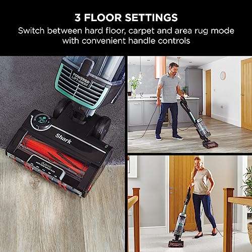 Shark Stratos Upright Vacuum Cleaner with Anti Hair Wrap Plus & Anti-Odour Technology [NZ860UK]