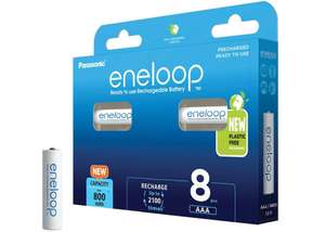 Panasonic Eneloop AAA 800mAh batteries 8-pack