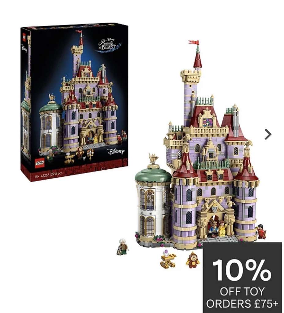 LEGO Disney Princess Beauty and the Beast Castle 43263 - w/Code ...