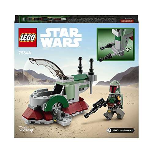 LEGO 75344 Star Wars Boba Fett's Starship Microfighter, Buildable Toy Vehicle with Adjustable Wings and Flick Shooters, The Mandalorian Set