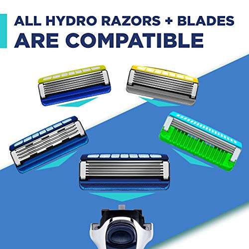 WILKINSON SWORD-Hydro 5 For Men - Pack of 9 Razor Blade Refills & Handle - Hydrating Gel & Precision Trimmer (£11.39/£10.19 S&S)
