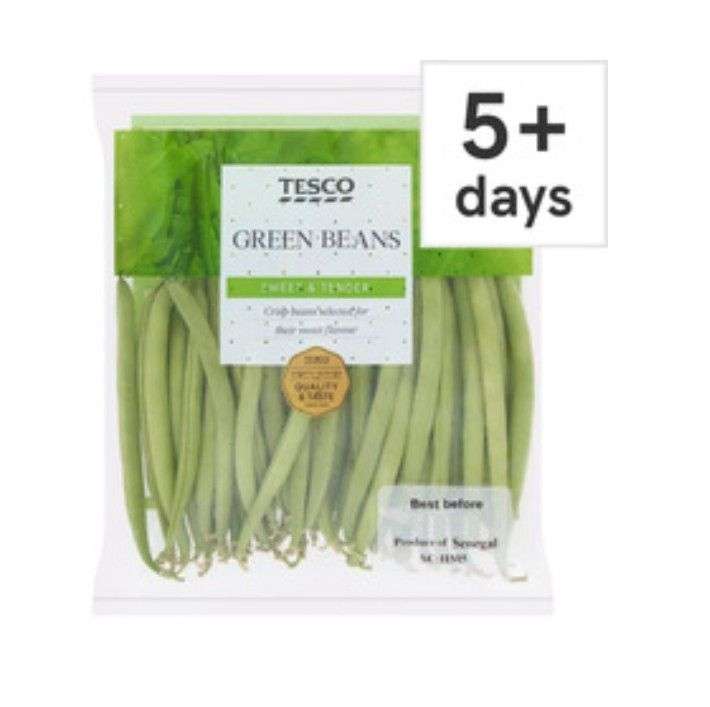 Tesco green beans 220g - 59p Clubcard Price @ Tesco