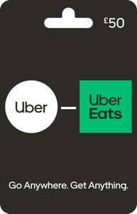 Uber Gift Card - UK Redemption Only - Delivery by post