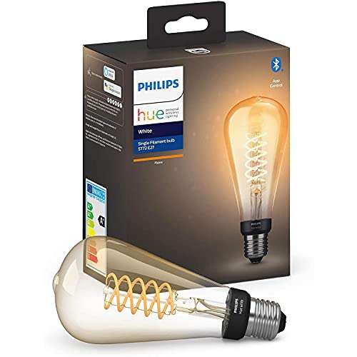 Philips Hue White Filament Giant ST72 LED Smart Light Bulb 1 Pack [E27 Edison Screw] - £24.99 @ Amazon
