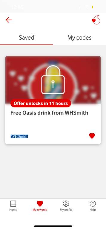 Vodafone VeryMe Free Oasis 500ml - Any flavour drink from WHSmith