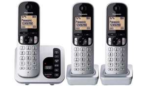 Panasonic KX-TGC223 Cordless Telephone Answer Machine Triple £27.50 (free collection - selected locations) @ Argos