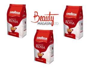 3 x Lavazza Qualita Rossa Coffee Beans 1 kg (Pack of 3) w/code sold by beautymagasin