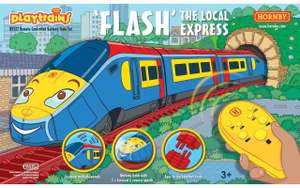 Hornby Playtrains Flash The Local Express Remote Controlled Battery Train Set - Livingston