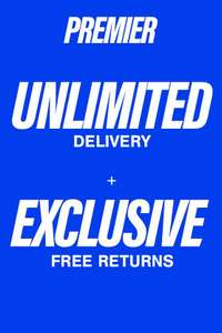 PREMIER MONTH - Unlimited Next Day Delivery, Free Returns* For One Year Plus A £5 Uber Voucher