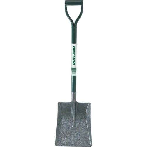 Rutland Square Mouth Shovel, Carbon Steel, Metal Shaft (Sold by Zoro Tools UK)