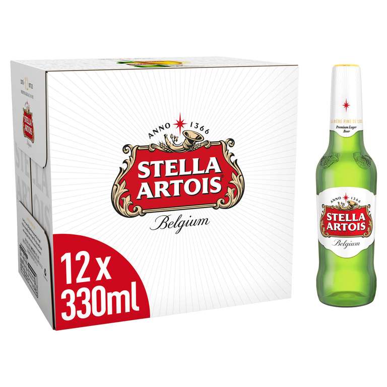 Stella Artois Premium Lager Beer Bottles 12x330ml - £8.76 instore @ Tesco, Doncaster