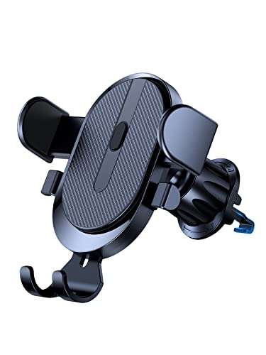 TOPK Car Phone Holder, 2023 Upgraded Phone Holder for Car with Hook Clip Air Vent Car Mount 360° Rotation - £6.99 @ TOPK / Amazon