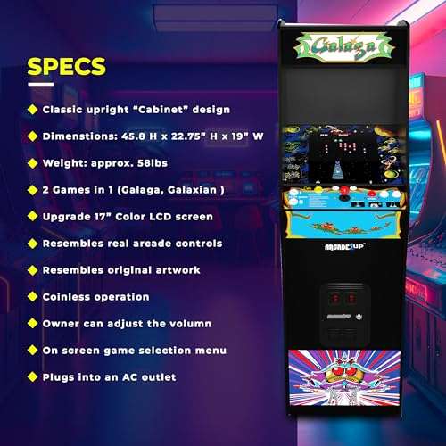 Arcade1Up GALAGA Deluxe Arcade Machine