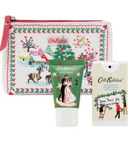 Cath Kidston Beauty Shine Bright Cosmetic Pouch (with 30 ml Hand Cream & 15 ml Hydrate Scent & Refresh Hand Spray) - £6.01 @ Amazon