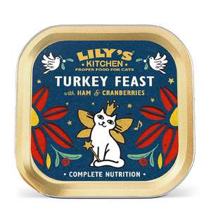Lilys Kitchen Christmas Turkey and Ham Feast Complete Wet Cat Food 85g & TCB = 8.5% - 49p + £3.49 Delivery @ Health Pharm