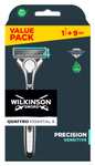 Wilkinson Sword Quattro Titanium For Men 1 Razor Handle + 9 Blade Refills