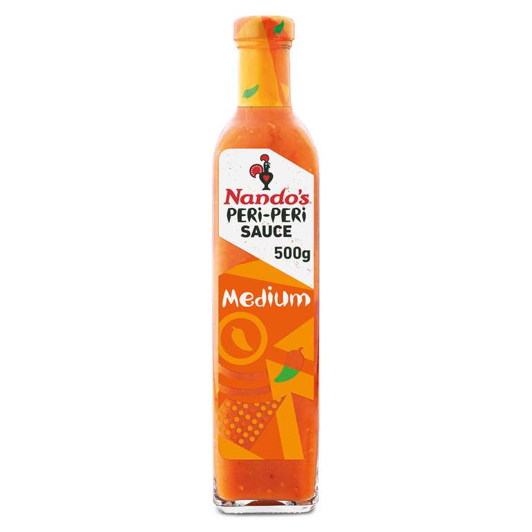 Nando's Peri Peri Sauce 500g (Medium / Hot / Garlic / Lemon & Herb) (Nectar Price)