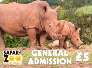 Limited Availability For August £5 tickets to the South Lakes Safari Zoo