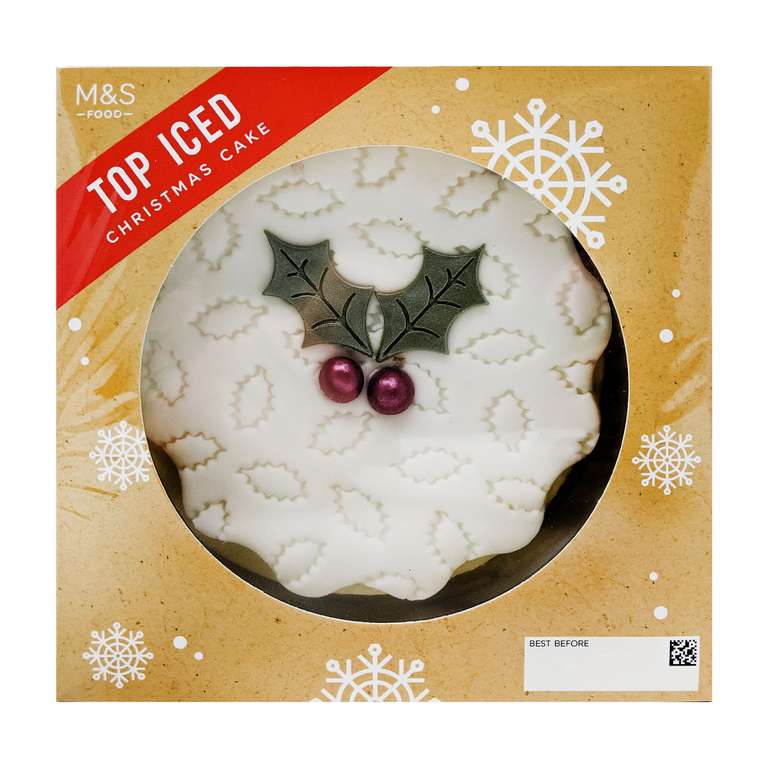 Christmas Cake 835g £2 / Fruit Cake 400g £1 or 340g £1.75 / Fruit Cake Slices 400g £1 / Christmas Pudding 100g 44p (Oxford Street)