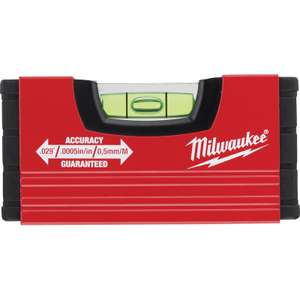 Milwaukee MINIBOX Spirit Level - Free Click & Collect