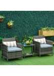 Outsunny 3 Piece Rattan Garden Furniture Set - £168 / £178 delivered @ Matalan