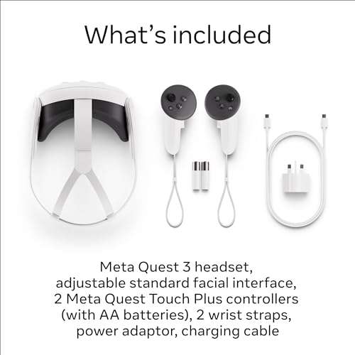 Meta Quest 3 128GB - Breakthrough mixed reality - Powerful performance - Get Asgard’s Wrath 2 Free