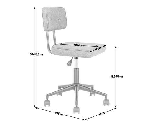 Habitat Industrial Office Chair - Grey £35 Free Collection @ Argos