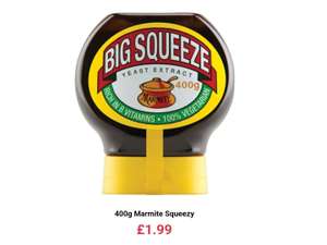 Marmite Squeezey 400g £1.99 @ Farmfoods