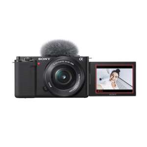 Sony Alpha ZV-E10L | APS-C Mirrorless interchangable-lens vlog camera with 16-50mm lens, W/voucher